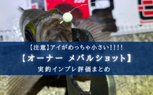 【アイが超小さい!】カルティバ メバルショットの実釣インプレ評価!