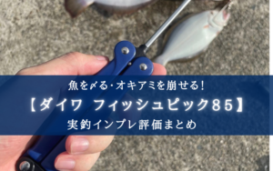 【コンパクト&大型魚に使える!】ダイワ フィッシュピック85の実釣インプレ評価!