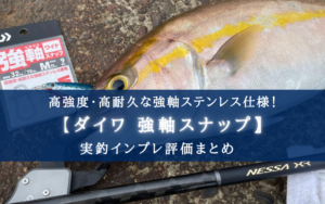 【高強度・高耐久!】ダイワ 強軸スナップ(ワイド)の実釣インプレ評価まとめ